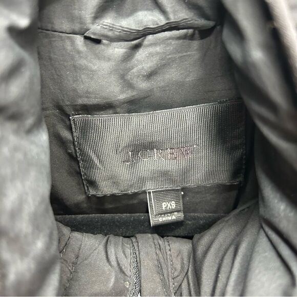 J. Crew black long puffer jacket, xs - Picture 4 of 8
